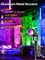 RGBW Christmas Spotlights Outdoor LED Spot Lights for Yard, 10W Color Changing Landscape Lighting 120V Waterproof Spotlight with Plug & Remote for House Garden Path Tree Decoration(6Pack)